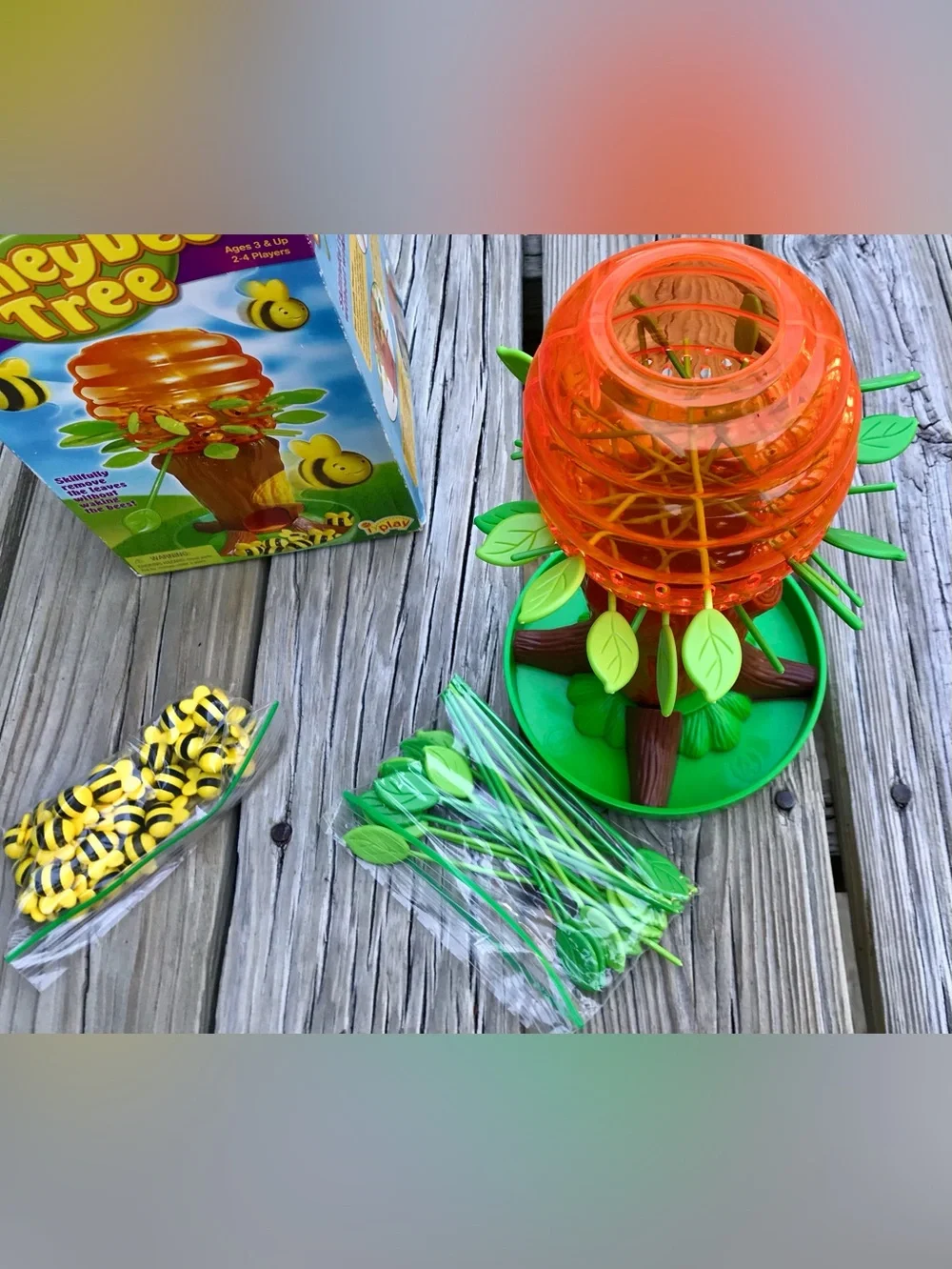 Honeybee Tree Fun Boardgame Like Kerplunk Multiplayer All Ages 3+ Game Night